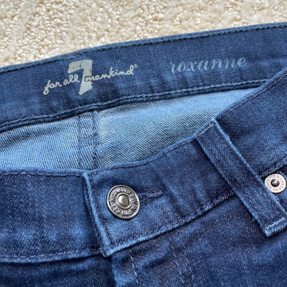 7 For All Mankind Roxanne Skinny Jeans Mid Rise - Picture 5 of 15